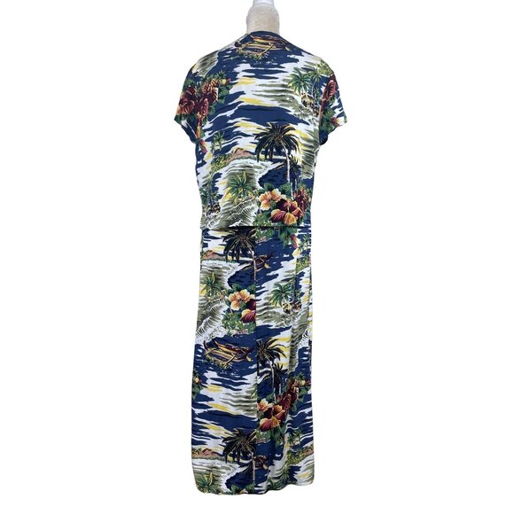Hilo Hattie's Hawaiian 2pc Hibiscus Island Sleeveless Dress and Blouse Set - Picture 6 of 10